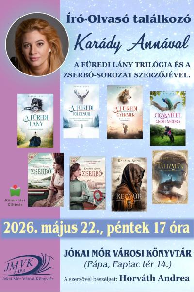 Karády Anna író-olvasó találkozó